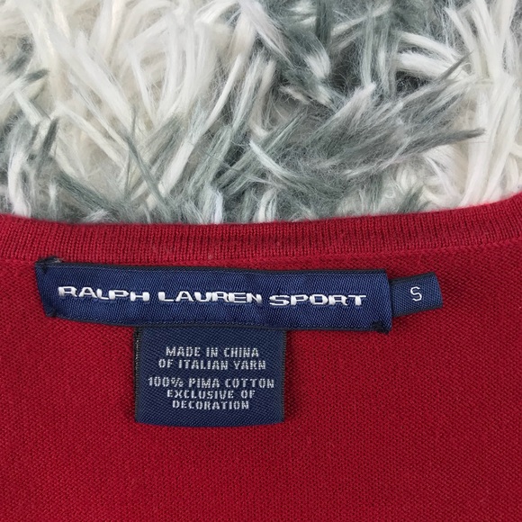 Ralph Lauren Sport Women’s Sweater Small Red - Picture 3 of 8